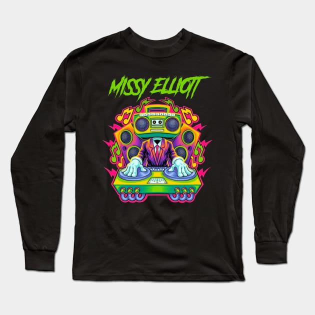 MISSY ELLIOTT RAPPER Long Sleeve T-Shirt by Tronjoannn-maha asyik 